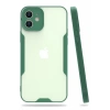 USLUCAN ALIŞVERİŞ Apple iPhone 12 Kılıf Platin Silikon - Yeşil