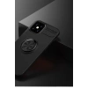 USLUCAN ALIŞVERİŞ Apple iPhone 12 Mini Kılıf Range Yüzüklü Silikon - Siyah