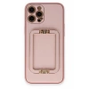 USLUCAN ALIŞVERİŞ Apple iPhone 12 Pro Kılıf Coco Elit Kapak - Pembe