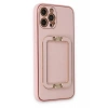 USLUCAN ALIŞVERİŞ Apple iPhone 12 Pro Kılıf Coco Elit Kapak - Pembe