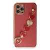 USLUCAN ALIŞVERİŞ Apple iPhone 12 Pro Kılıf Esila Silikon - Kırmızı