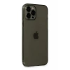 USLUCAN ALIŞVERİŞ Apple iPhone 12 Pro Kılıf Fly Lens Silikon - Siyah