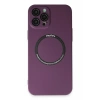USLUCAN ALIŞVERİŞ Apple iPhone 12 Pro Kılıf Jack Magneticsafe Lens Silikon - Mürdüm