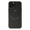 USLUCAN ALIŞVERİŞ Apple iPhone 12 Pro Kılıf Jack Magneticsafe Lens Silikon - Siyah