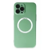 USLUCAN ALIŞVERİŞ Apple iPhone 12 Pro Kılıf Jack Magneticsafe Lens Silikon - Yeşil