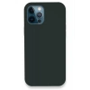 USLUCAN ALIŞVERİŞ Apple iPhone 12 Pro Kılıf Lansman Legant Silikon - Koyu Yeşil