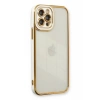 USLUCAN ALIŞVERİŞ Apple iPhone 12 Pro Kılıf Liva Lens Silikon - Beyaz