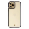 USLUCAN ALIŞVERİŞ Apple iPhone 12 Pro Kılıf Liva Lens Silikon - Mavi