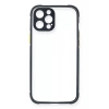 USLUCAN ALIŞVERİŞ Apple iPhone 12 Pro Kılıf Miami Şeffaf Silikon - Lacivert