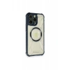 USLUCAN ALIŞVERİŞ Apple iPhone 12 Pro Kılıf Prag Magneticsafe Kapak - Lacivert