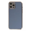 USLUCAN ALIŞVERİŞ Apple iPhone 12 Pro Kılıf Volet Silikon - Mavi