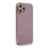 USLUCAN ALIŞVERİŞ Apple iPhone 12 Pro Kılıf Volet Silikon - Mor