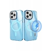 USLUCAN ALIŞVERİŞ Apple iPhone 12 Pro Max Kılıf Beta Magneticsafe Silikon - Mavi