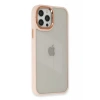 USLUCAN ALIŞVERİŞ Apple iPhone 12 Pro Max Kılıf Dora Kapak - Pudra