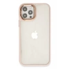 USLUCAN ALIŞVERİŞ Apple iPhone 12 Pro Max Kılıf Dora Kapak - Pudra