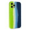 USLUCAN ALIŞVERİŞ Apple iPhone 12 Pro Max Kılıf Ebruli Lansman Silikon - Yeşil-Koyu Yeşil