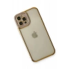 USLUCAN ALIŞVERİŞ Apple iPhone 12 Pro Max Kılıf Liva Lens Silikon - Lila