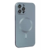USLUCAN ALIŞVERİŞ Apple iPhone 12 Pro Max Kılıf Moshi Lens Magneticsafe Silikon - Sierra Blue