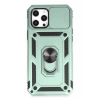 USLUCAN ALIŞVERİŞ Apple iPhone 12 Pro Max Kılıf Pars Lens Yüzüklü Silikon - Yeşil