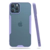 USLUCAN ALIŞVERİŞ Apple iPhone 12 Pro Max Kılıf Platin Silikon - Lila