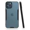 USLUCAN ALIŞVERİŞ Apple iPhone 12 Pro Max Kılıf Platin Silikon - Siyah