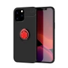 USLUCAN ALIŞVERİŞ Apple iPhone 12 Pro Max Kılıf Range Yüzüklü Silikon - Siyah-Kırmızı
