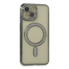 USLUCAN ALIŞVERİŞ Apple iPhone 13 Kılıf Joke Simli Magneticsafe Kılıf - Gri