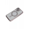 USLUCAN ALIŞVERİŞ Apple iPhone 13 Kılıf Joke Simli Magneticsafe Kılıf - Pembe