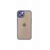 USLUCAN ALIŞVERİŞ Apple iPhone 13 Mini Kılıf Montreal Silikon Kapak - Lacivert