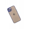USLUCAN ALIŞVERİŞ Apple iPhone 13 Mini Kılıf Montreal Silikon Kapak - Lacivert