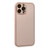 USLUCAN ALIŞVERİŞ Apple iPhone 13 Pro Kılıf Coco Deri Silikon Kapak - Pembe