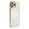 USLUCAN ALIŞVERİŞ Apple iPhone 13 Pro Max Kılıf Element Silikon - Gold