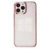 USLUCAN ALIŞVERİŞ Apple iPhone 13 Pro Max Kılıf Element Silikon - Pembe