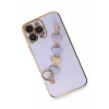 USLUCAN ALIŞVERİŞ Apple iPhone 13 Pro Max Kılıf Esila Silikon - Lila