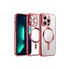 USLUCAN ALIŞVERİŞ Apple iPhone 13 Pro Max Kılıf Kross Magneticsafe Kapak - Kırmızı