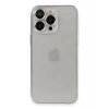 USLUCAN ALIŞVERİŞ Apple iPhone 13 Pro Max Kılıf Luko Lens Silikon - Gümüş