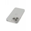 USLUCAN ALIŞVERİŞ Apple iPhone 13 Pro Max Kılıf Luko Lens Silikon - Gümüş