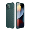 USLUCAN ALIŞVERİŞ Apple iPhone 14 Kılıf Auto Focus Karbon Kapak - Koyu Yeşil