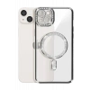 USLUCAN ALIŞVERİŞ Apple iPhone 14 Kılıf Joke Simli Magneticsafe Kılıf - Siyah