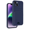 USLUCAN ALIŞVERİŞ Apple iPhone 14 Kılıf Kelvin Kartvizitli Silikon - Lacivert