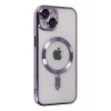 USLUCAN ALIŞVERİŞ Apple iPhone 14 Kılıf Kross Magneticsafe Kapak - Mor