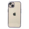 USLUCAN ALIŞVERİŞ Apple iPhone 14 Kılıf Lensli Silikon - Mor