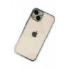 USLUCAN ALIŞVERİŞ Apple iPhone 14 Kılıf Lensli Silikon - Yeşil
