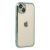 USLUCAN ALIŞVERİŞ Apple iPhone 14 Kılıf Lensli Silikon - Yeşil