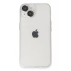 USLUCAN ALIŞVERİŞ Apple iPhone 14 Kılıf Luko Lens Silikon - Gümüş