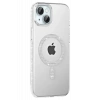 USLUCAN ALIŞVERİŞ Apple iPhone 14 Move Taşlı Magsafe Kapak - Natural Grey