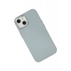 USLUCAN ALIŞVERİŞ Apple iPhone 14 Plus Kılıf Asya Deri Silikon - Sierra Blue