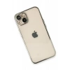 USLUCAN ALIŞVERİŞ Apple iPhone 14 Plus Kılıf Lensli Silikon - Gümüş
