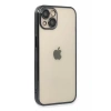 USLUCAN ALIŞVERİŞ Apple iPhone 14 Plus Kılıf Lensli Silikon - Siyah