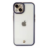 USLUCAN ALIŞVERİŞ Apple iPhone 14 Plus Kılıf Liva Lens Silikon - Mavi